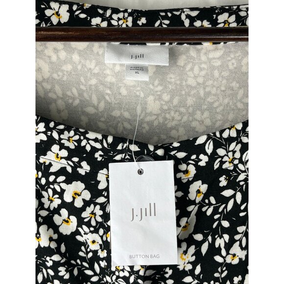 Cottage Core, Parisian Grandma J.Jill Flowers, Button Front Dress , Women's XL - Picture 8 of 15